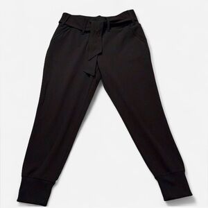 Rewash Black Knit Joggers Sash Tie Belt Medium Loungewear Athleisure